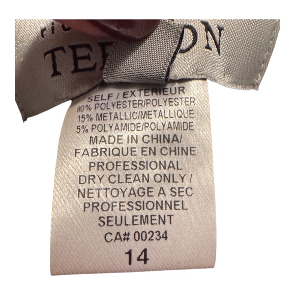 Teri Jon by Rickie Freeman Floral Jacquard Midi Gown - Picture 5 of 7